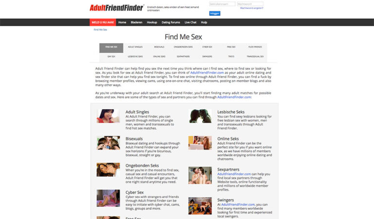 Adult Friend Finder Review 2023 &#8211; Wat u moet weten voordat u zich aanmeldt